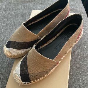 Burberry espadrilles.